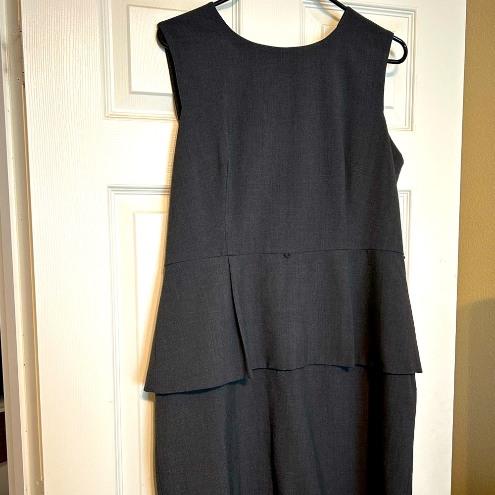 Gorgeous Gray Peplum Calvin Klein Dress